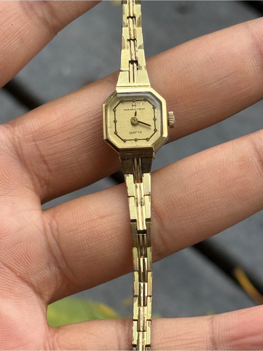 Hamilton vintage Gold-Tone Women's Bracelet Watch